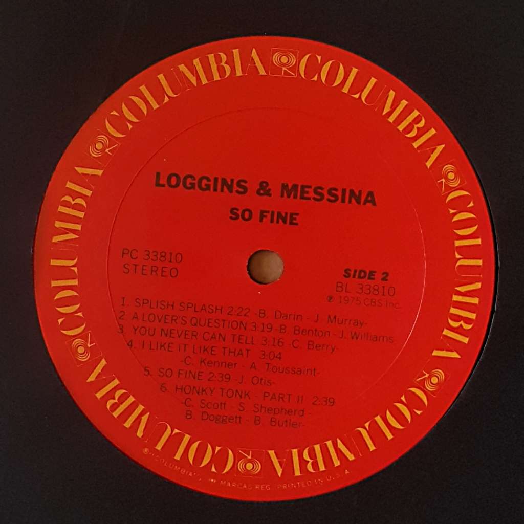 LOGGINS & MESSINA - SO FINE Vinyl, LP, Album, Stereo, Terre Haute Pressing, Gatefold Country:US 1975