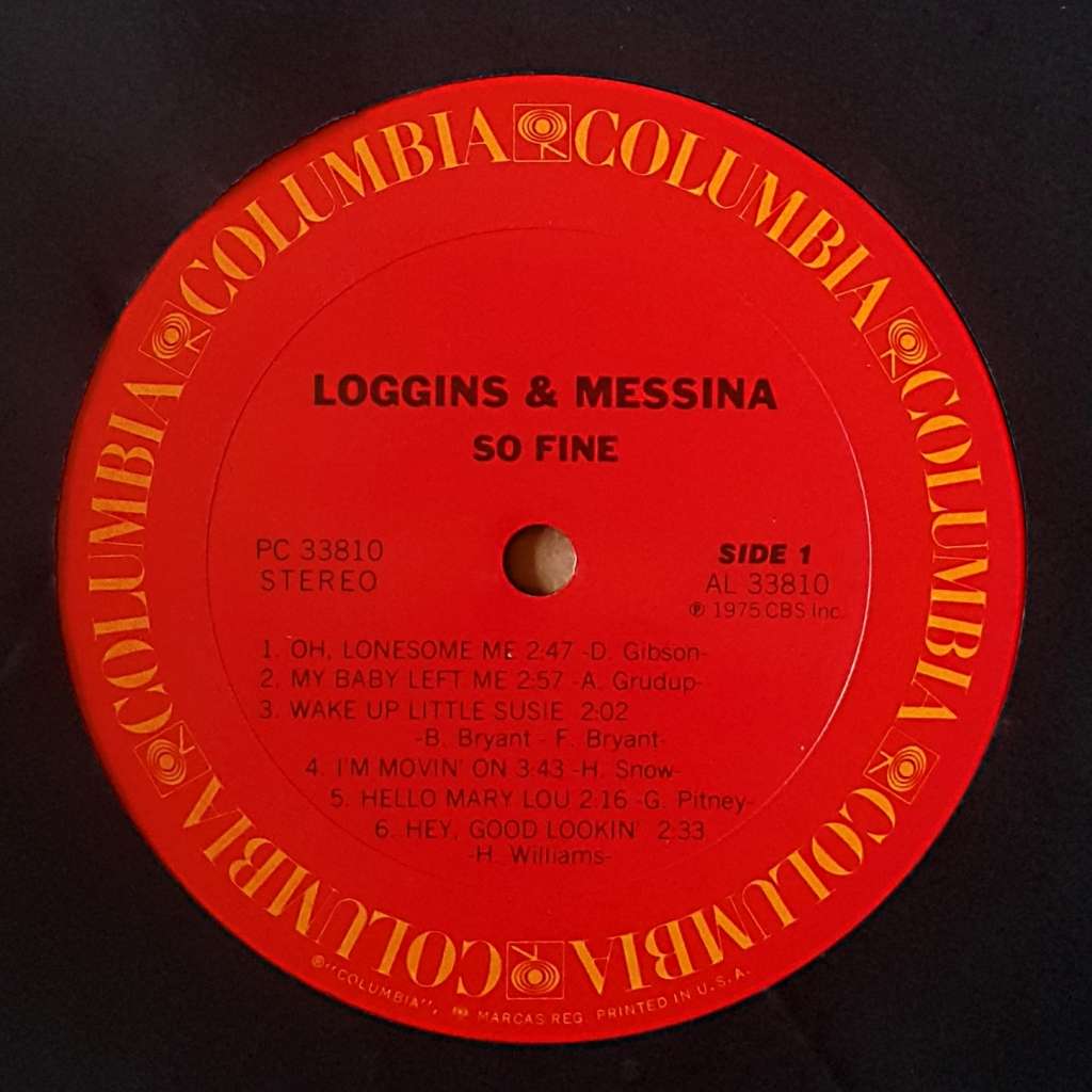 LOGGINS & MESSINA - SO FINE Vinyl, LP, Album, Stereo, Terre Haute Pressing, Gatefold Country:US 1975