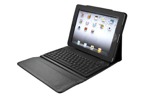 iPad 1 and iPad 2 Bluetooth  Keyboard with Protective PU Leather Case