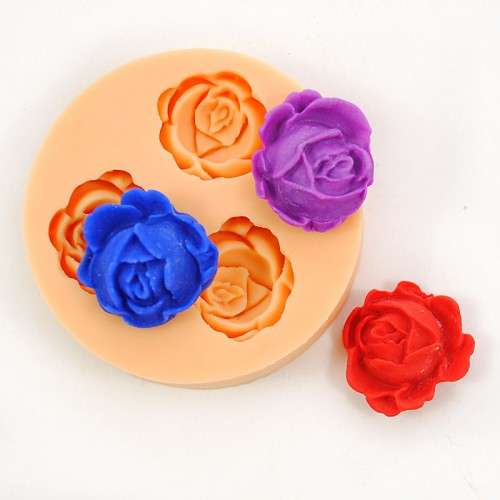 3 Rose Silicone Mould (one of many styles)