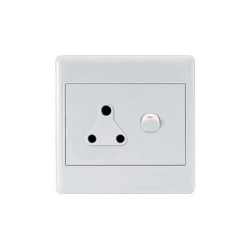 SABS APPROVED 4X4 Single wall switched socket 1X16A