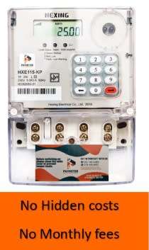 Paymeter Single Phase Electricity SUB Meter HEXING