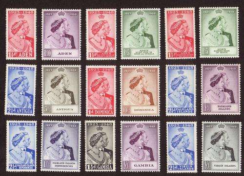 Group of 1949 RSW omnibus sets incl. 1 pound values!!