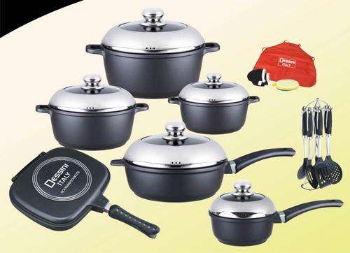 Dessini Non Stick Die Cast Alluminium Cookware Set