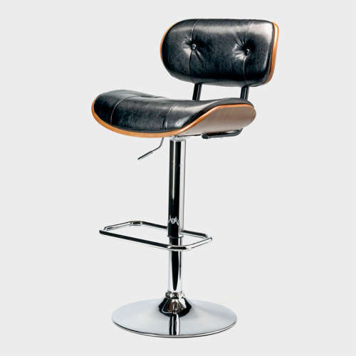 Faux Leather Bar Chair