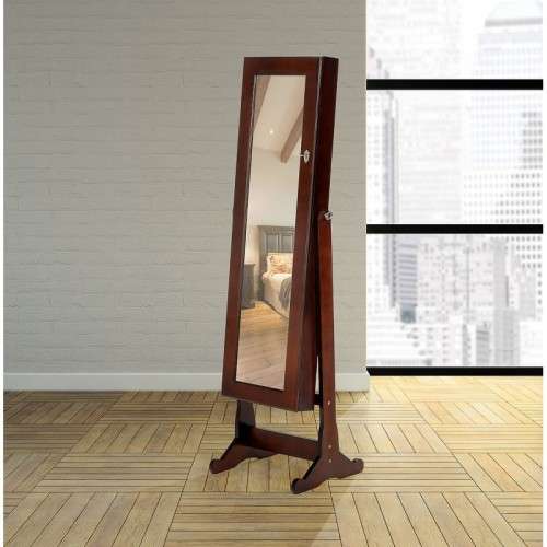 Brown Mirrored Jewellery Cabinets