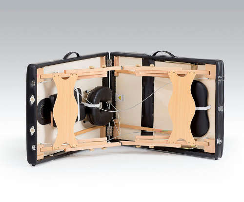 3 Section Massage Table (Beige/Black)