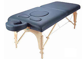 3 Section Massage Table (Beige/Black)