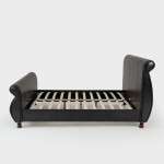 Faux Leather Bed Base-(Q/KXL)