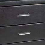 Chest of Drawers - Dark Brown Leatherette