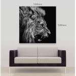 1.2m x 1.2m Lion Canvas