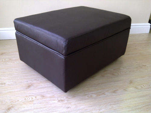 Full Grain Leather Ottoman