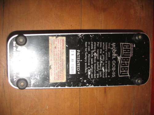 Dunlop original Crybaby wah pedal + Fender adapter