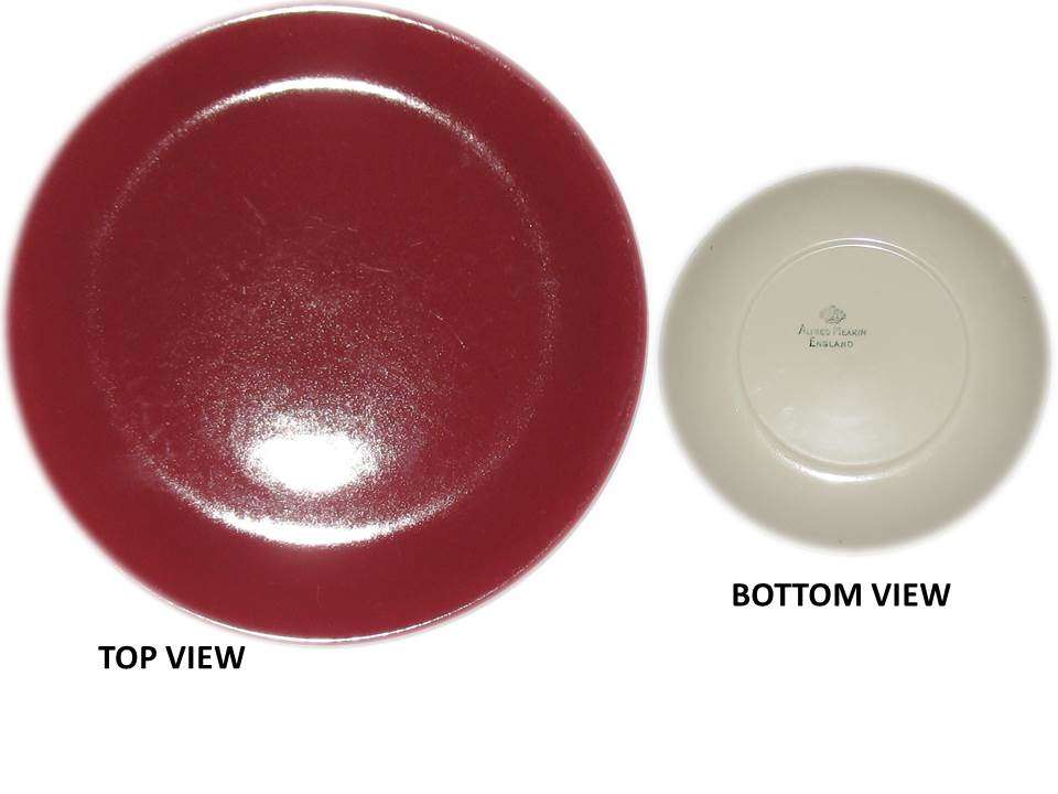 ***ALFRED MEAKIN*** PLATE IN MAROON ## MADE IN ENGLAND ##