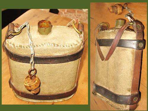 WW1 WATER BOTTLE * ORIGINAL& EXQUISITE * ONE OWNER * THERON , WILLOWMORE