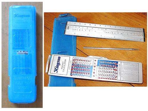 VINTAGE KINGSON 4-RULE POCKET CALCULATOR * AS NEW