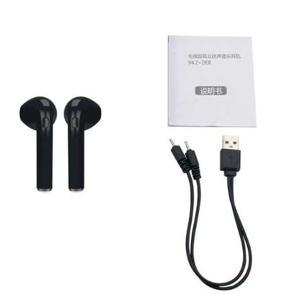 Wireless Bluetooth Headphones - In Ear - Black