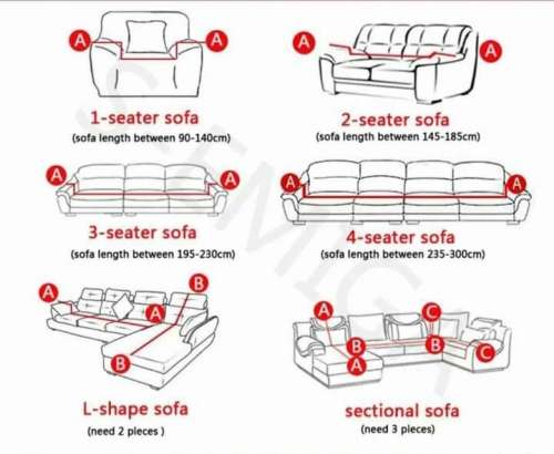 Stretch couch cover- 2 sester