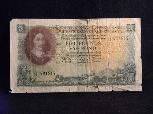 TYPE 11 & 12-THIRD ISSUE- MH De KOCK-5 POND-7.12.55-1953 TO 1959-NOT FLIMSY