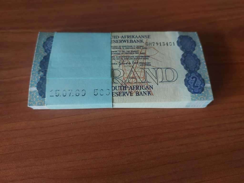 100 x R2 Gerhard de Kock bank notes in sequence