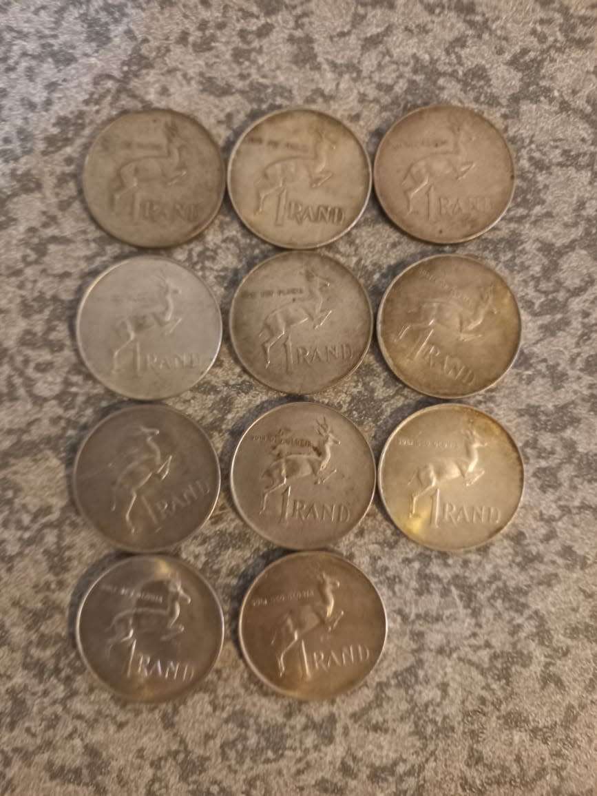 11 X 1966 SILVER R1 COINS