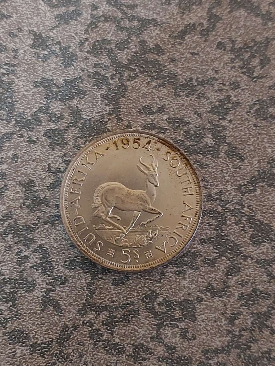 1954 South African 5 Shillings (RARE)