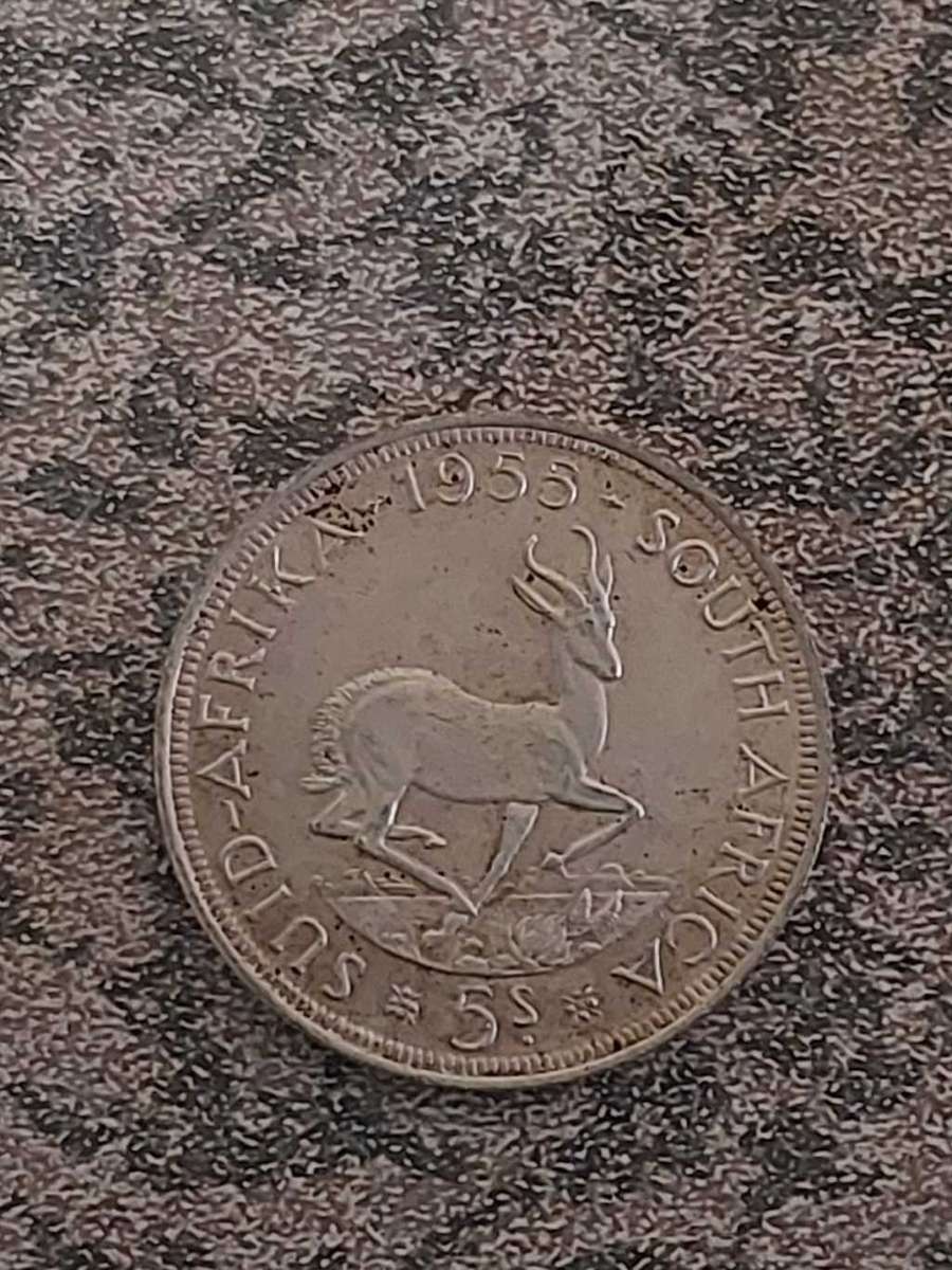 1955 South African 5 Shillings