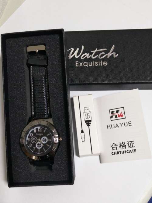 Premium Black Electronic Lighter Watch