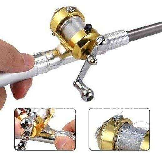 Fish-Everywhere Pocket Pen Style Fishing Rod and Reel Kit (1-Meter Extended)