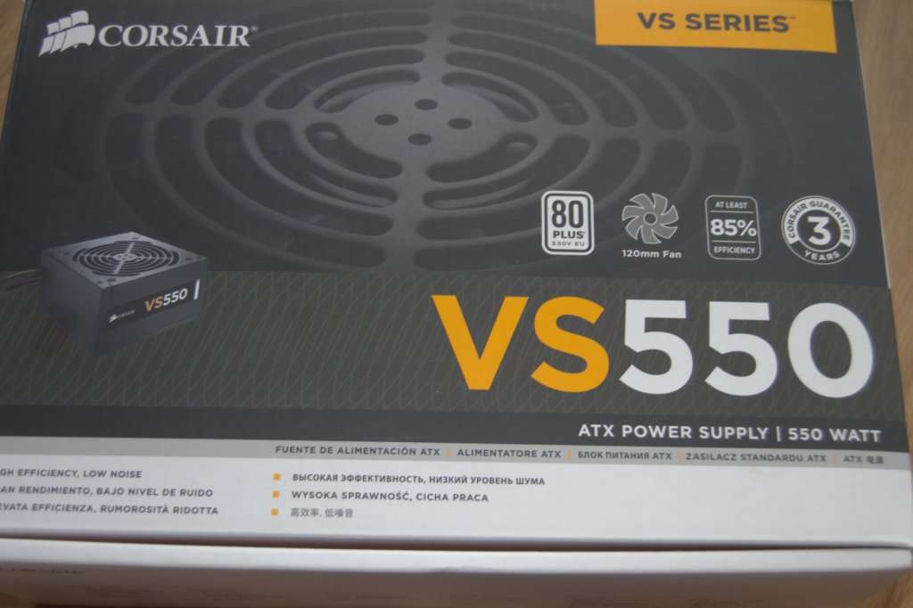 Corsair 550 Watt 80 PLUS® White Certified PSU