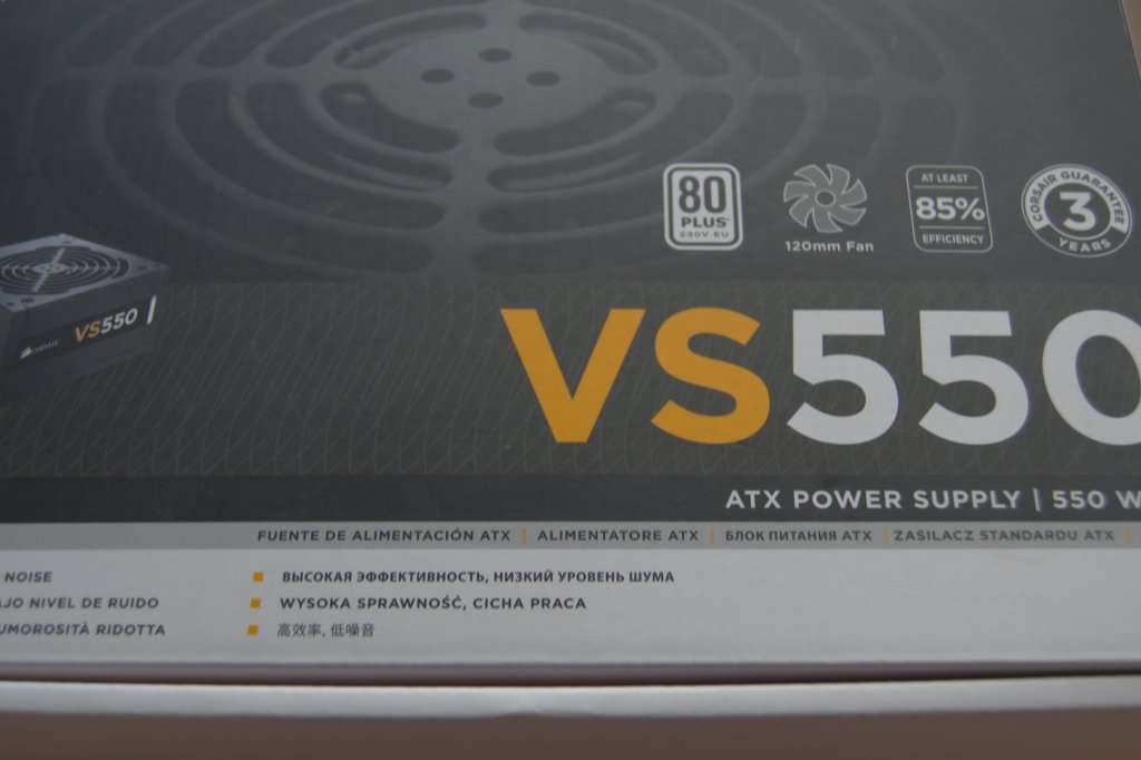 Corsair 550 Watt 80 PLUS® White Certified PSU