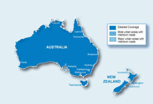 Garmin GPS Applicable Map - Australia and New Zealand