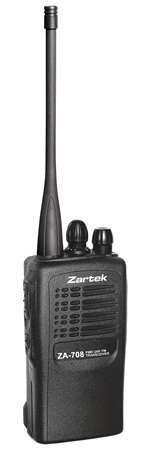 Zartek ZA-708 PMR UHF handheld transceiver with drop-in charger, mains adaptor,  - Buy Now Pay Later