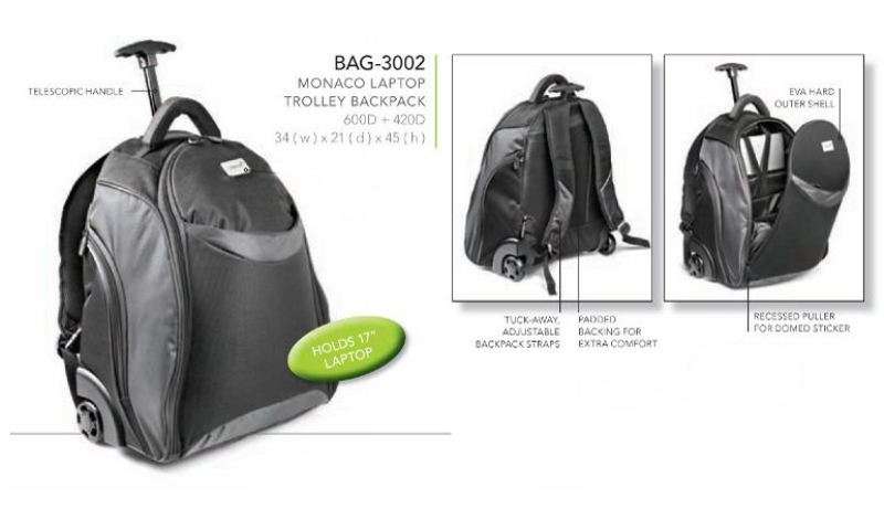 Monaco Laptop Trolley Backpack - Buy Now Pay Later