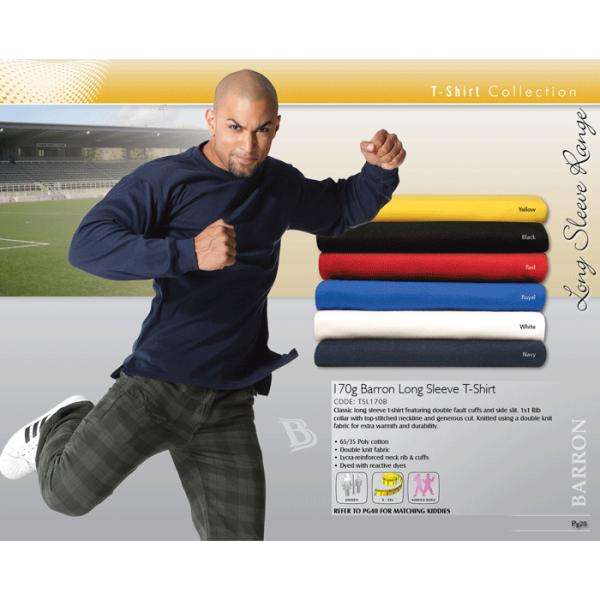 170g Barron Long Sleeve T-shirt - Buy Now Pay Month-End
