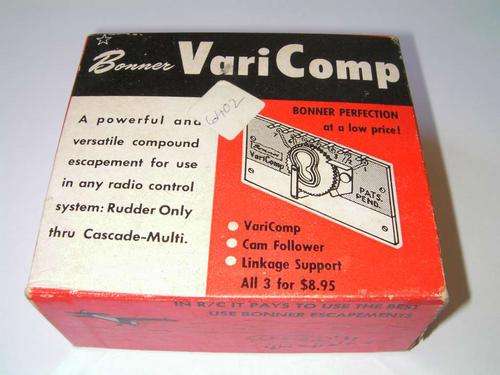 Bonner VariComp Model Plane Rudder System circa 1950's !!