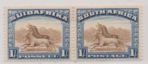 1927 - 1s London printing Horizontal pair