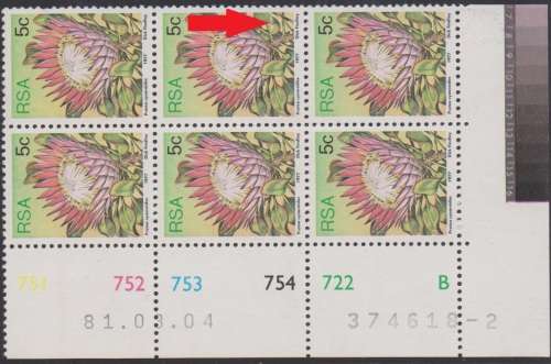1981 Protea control with variety in excellent mint condition