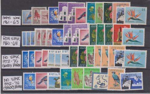 1961-74 Four sets of 1st definitive issues in excellent mint condition
