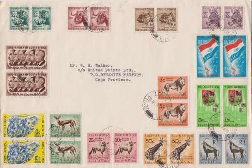 Very scarce 1961 Decimal-issue FDC with full set of pairs on
