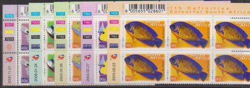 2000 Selection of 5 Controls of the 7th Definitive Issue - All different