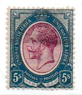 1913 - KGV 5s stamp with color variety in MM-condition