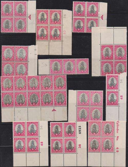 Selection of 12 marginal blocks of various 1d issues in MNH / LMM-condition