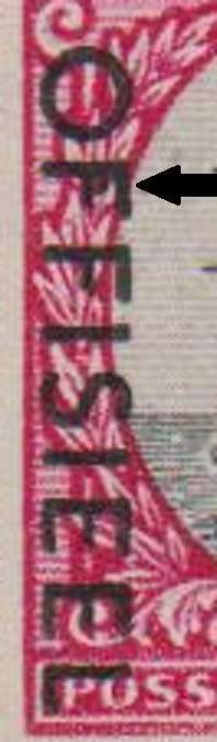 1954 1d Hyphenated & Screened Official extended control block of 8 (UHB O157) in MNH / LMM-condition