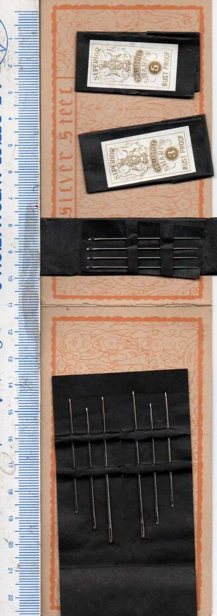 Collection of 6 scarce vintage needle books