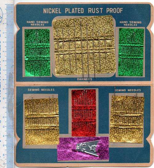 Collection of 6 scarce vintage needle books