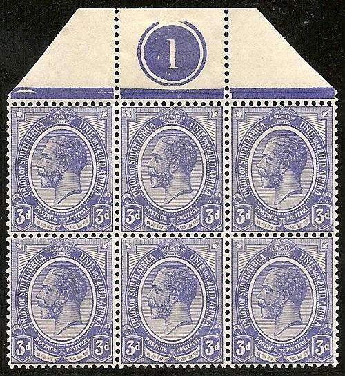 1913 - KGV Definitive Issue Control