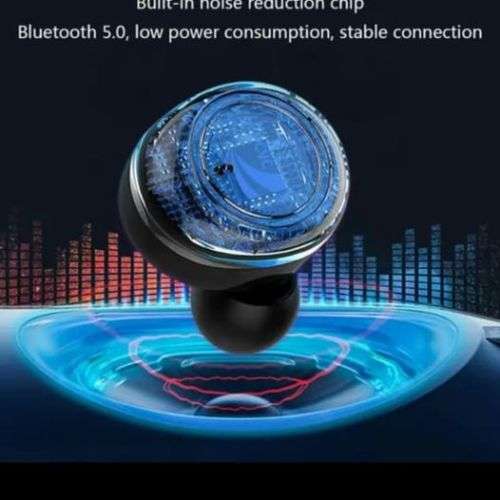 Wireless bluetooth earphones(black) noise cancelling