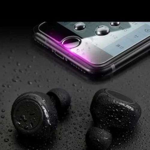 Wireless bluetooth earphones(black) noise cancelling