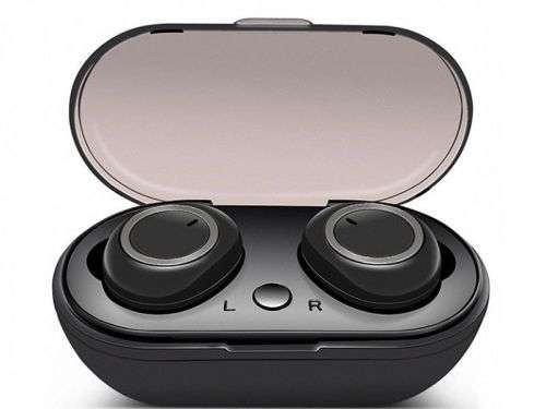 Wireless bluetooth earphones(black) noise cancelling
